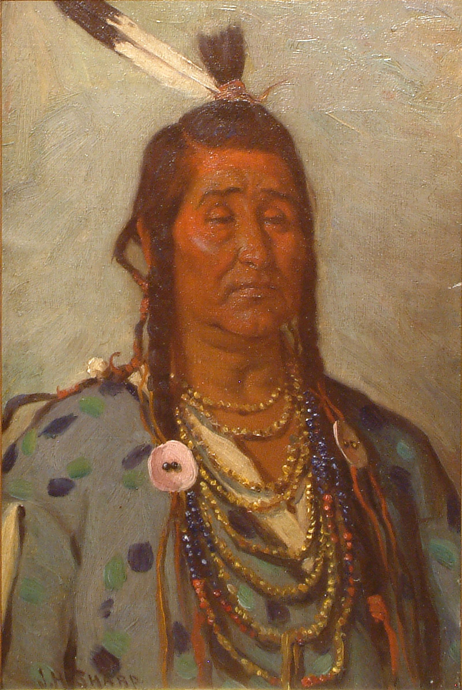 Chief Elk Horn (or Big Brave)